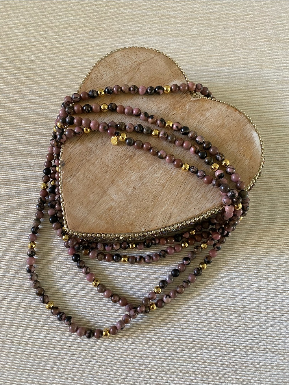 Gorjana Dakota Wrap Necklace, 18 Karat Gold Plated Brass Beads - Picture 4 of 8